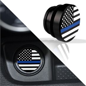 أغطية قابس ولاعة السجائر الفاخرة للسيارة، مقاومة للغبار وأنيقة، ملحقات بديلة قياسية 12 فولت تناسب معظم السيارات والشاحنات وسيارات الدفع الرباعي، هدايا السيارة لسائقي الشاحنات (علم الولايات المتحدة/أحمر)... in Kuwait