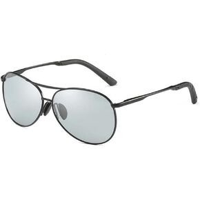 Polarized Photochromic Lens Sunglasses Driving Photosensitive Sunglasses for Men