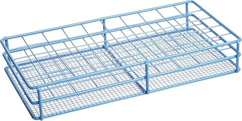 Heathrow Scientific HEA120087 Coated Steel Universal Bottle Durable Tube Racks, 33 mm well, 2 x 6 Tube Array , Blue in Saudi Arabia