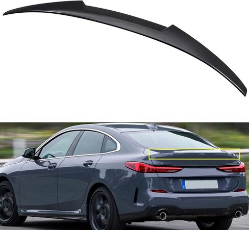MotorFansClub Rear Spoiler Fit for BMW F44 2 Series Gran Coupe 2020 2021 2022 2023 2024 Rear Tail Trunk Spoiler Wing Lip Glossy Black in Saudi Arabia