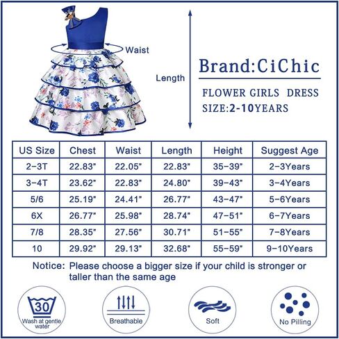 Flower Girl Dresses for Wedding Birthday Pageant Tea Party Ruffles Layered Floral Formal Dresses 2-10 Years in Saudi Arabia