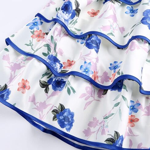 Flower Girl Dresses for Wedding Birthday Pageant Tea Party Ruffles Layered Floral Formal Dresses 2-10 Years in Saudi Arabia