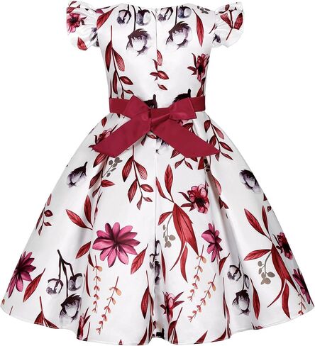 Flower Girl Dresses for Wedding Birthday Pageant Tea Party Ruffles Layered Floral Formal Dresses 2-10 Years in Saudi Arabia