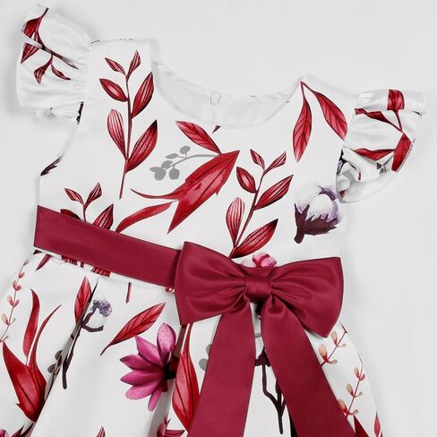 Flower Girl Dresses for Wedding Birthday Pageant Tea Party Ruffles Layered Floral Formal Dresses 2-10 Years in Saudi Arabia