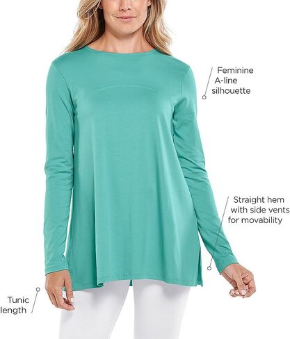 Coolibar UPF 50+ Women's Daybreak Swing Top - Sun Protective in Saudi Arabia