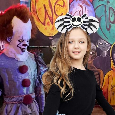 ميكي ماوس آذان عقال 2PCS بريق هالوين جاك الأزياء الترتر عيد الميلاد عقال للفتيات النساء ميني الشعر هوب ديزني رحلة هيرباند غطاء الرأس لعيد الهالوين الملحقات in Kuwait