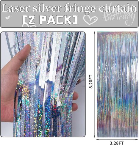 2 حزمة 3.3x8.2 قدم الوردي بهرج احباط هامش خلفية الستائر المعدنية اللافتات حزب زينة الصورة كشك الدعائم لعيد ميلاد فتاة الزفاف المشاركة ديسكو العازبة عطلة الاحتفال in Kuwait