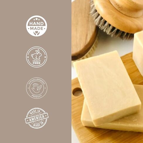 Shiny Coat - Bathbury Goat Milk Castile Dog Soap Bar - A Unique Blend of Goat Milk and Pure Olive Oil - Unscented (4.4 oz Bar) in Saudi Arabia