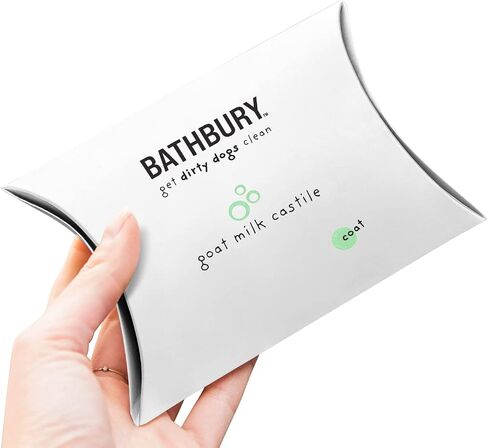 Shiny Coat - Bathbury Goat Milk Castile Dog Soap Bar - A Unique Blend of Goat Milk and Pure Olive Oil - Unscented (4.4 oz Bar) in Saudi Arabia