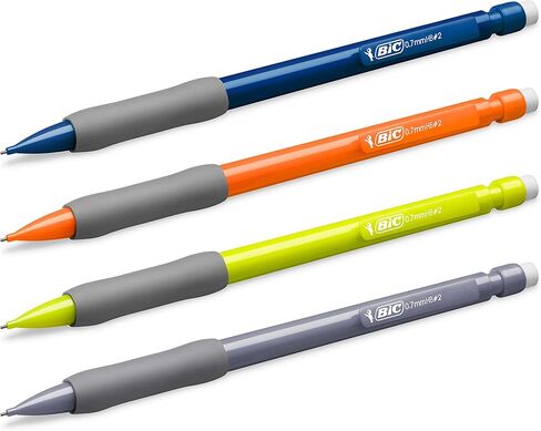 Bic Matic Original Comfort 0.7mm Mechanical Pencils, Box of 12, Black, Blue in Saudi Arabia