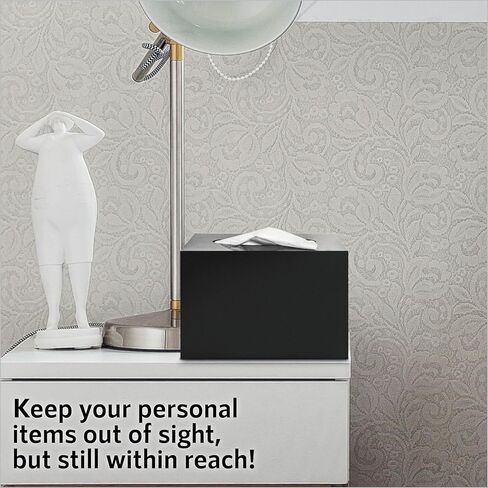 صندوق مناديل آمن - حامل صندوق مناديل أكريليك لتخزين الألعاب - مناديل متضمنة - آمن مع قفل مجمع لتخزين النقود والمال وما إلى ذلك - صندوق قفل آمن in Kuwait