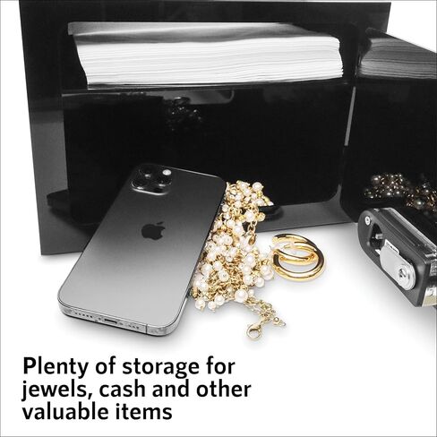 صندوق مناديل آمن - حامل صندوق مناديل أكريليك لتخزين الألعاب - مناديل متضمنة - آمن مع قفل مجمع لتخزين النقود والمال وما إلى ذلك - صندوق قفل آمن in Kuwait