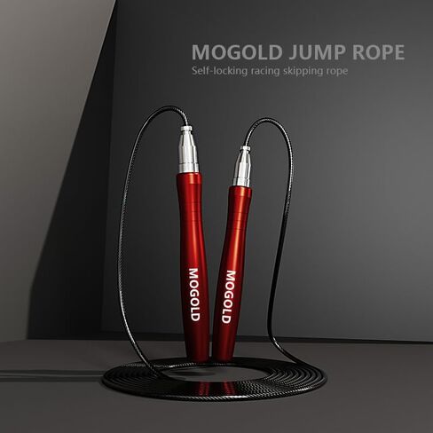حبل القفز، حبل القفز عالي السرعة - جودة ممتازة خالية من التشابك - تصميم ذاتي القفل بدون براغي - حبال القفز للياقة البدنية - حبل القفز من أجل اللياقة البدنية والتمارين الرياضية والمنزلية in Kuwait