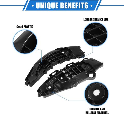 1 Pair Bumper Brackets Support Fender Cover Compatible for Toyota RAV4 2019 2020 2021 2022, Durable Plastic Black Front Left Right Side in Saudi Arabia