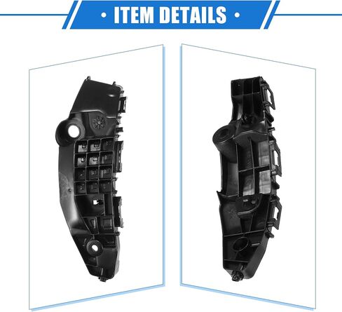 1 Pair Bumper Brackets Support Fender Cover Compatible for Toyota RAV4 2019 2020 2021 2022, Durable Plastic Black Front Left Right Side in Saudi Arabia