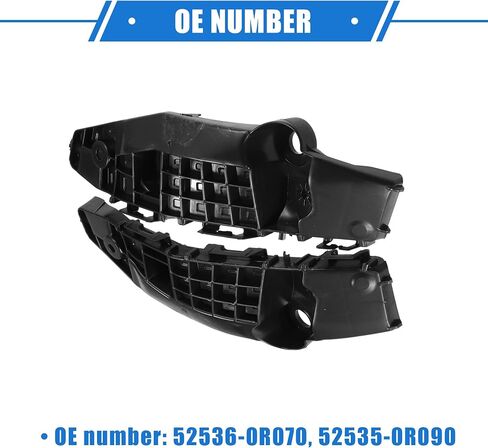 1 Pair Bumper Brackets Support Fender Cover Compatible for Toyota RAV4 2019 2020 2021 2022, Durable Plastic Black Front Left Right Side in Saudi Arabia