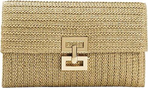 حقيبة يد نسائية على شكل فيونكة منسوجة من القش حقائب يد صغيرة لقضاء العطلات الصيفية على الشاطئ لحفلات الزفاف in Kuwait