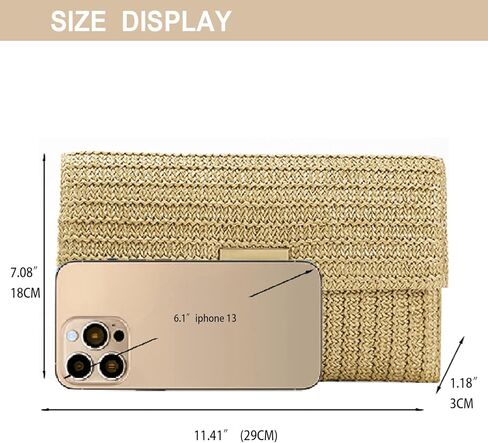 حقيبة يد نسائية على شكل فيونكة منسوجة من القش حقائب يد صغيرة لقضاء العطلات الصيفية على الشاطئ لحفلات الزفاف in Kuwait