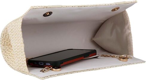 YYW Summer Beach Straw Evening Bag,Straw Clutch Purse Straw Handbag Shoulder Bag Top-handle Bag in Saudi Arabia