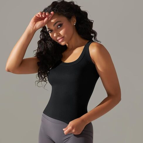 Women's Sports Vest Runnner Yoga Exercise Shirt Soft Elastic Breathable Quick-Drying in Saudi Arabia