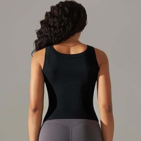 Women's Sports Vest Runnner Yoga Exercise Shirt Soft Elastic Breathable Quick-Drying in Saudi Arabia