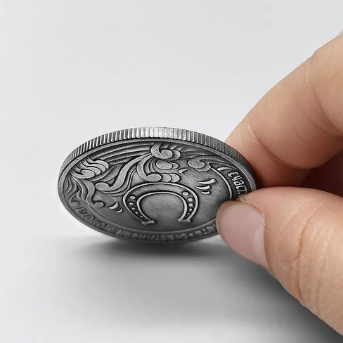 عملة محظوظة على شكل حدوة حصان كوي - قطر 1.57 بوصة - أداة خدش تذكرة اليانصيب in Kuwait