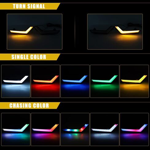 Can Am Defender LED RGB بدوره أضواء الإشارة Fang Light متوافق مع 2020-2022 Can-Am Defender Max Commander 2021 طقم مصابيح in Kuwait