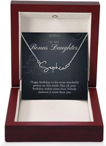 Birthday Mother-in-Law Gifts, Bday Mother of the Bride Groom Gift from Daughter Son in Law Necklace 14K White Gold Plated Jewelry Luxury Box in Saudi Arabia