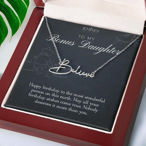 Birthday Mother-in-Law Gifts, Bday Mother of the Bride Groom Gift from Daughter Son in Law Necklace 14K White Gold Plated Jewelry Luxury Box in Saudi Arabia