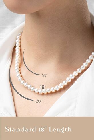 Classic Pearl Necklace 18 in length in Kuwait