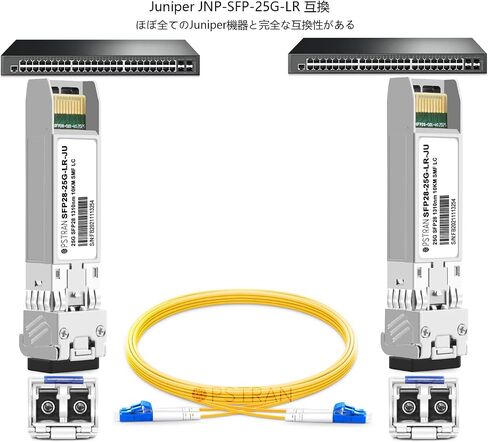 وحدة الإرسال والاستقبال الضوئية 25GBASE-LR SFP28 المتوافقة مع Juniper JNP-SFP-25G-LR 25G SFP28 1310nm 10km DDM دوبلكس LC SMF in Kuwait