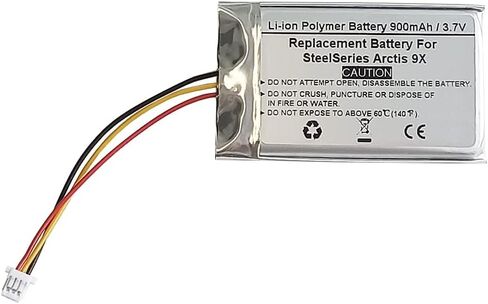 بطارية بديلة 900 مللي أمبير 3.7 فولت لسماعات الرأس اللاسلكية SteelSeries Arctis 9X، FT603048P (USN-603048PCN-A) in Saudi Arabia
