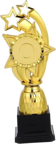 كأس جائزة الكوكب مقاس 10 بوصات للأبطال الصغار - كأس بلاستيكي ذهبي للأحداث الرياضية - احتفال بجائزة الملكة - تكريم الحفلات - جائزة الفوز بالمركز الأول in Kuwait