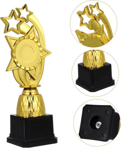 كأس جائزة الكوكب مقاس 10 بوصات للأبطال الصغار - كأس بلاستيكي ذهبي للأحداث الرياضية - احتفال بجائزة الملكة - تكريم الحفلات - جائزة الفوز بالمركز الأول in Kuwait