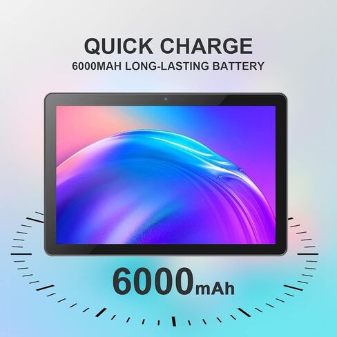 CWOWDEFU Tablet 10 inch Android 12 Tablets PC 6GB RAM+128GB ROM Octa-core CPU 2.0GHz, 2.4G / 5G WiFi Tabletas, Type-C/3.5mm Headphone Port/6000mAh Fast Charge, GPS in Kuwait