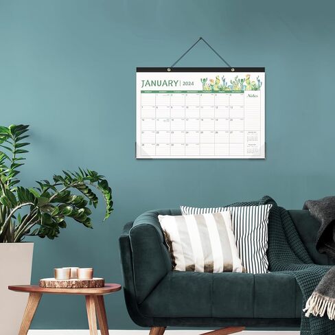 Desk Calendar 2024 - April 2024 - December 2024, 2024 Desk Calendar Large 12" x 17", Large Ruled Blocks, to-do List, Corner Protectors, Great Layout for Home, Office and School in Saudi Arabia