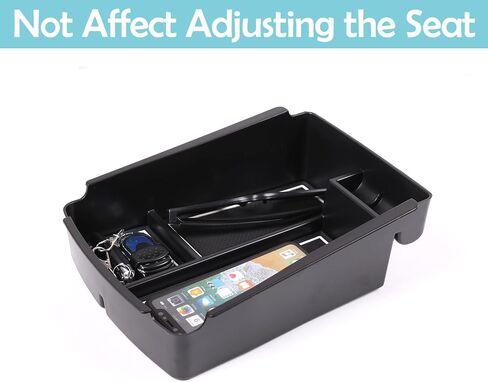 Center Console Armrest Storage Box Organizers Phone Tray Accessories for Kia Sorento 2016 2017 2018 2019 2020 Armrest Storage Box Secondary Insert Tray Coin Container Black Made of ABS (Armrest) in Saudi Arabia