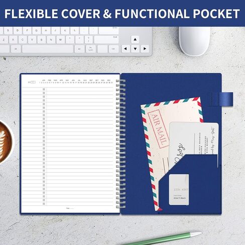 Regolden-Book To Do List Notebook, Daily Planner for Work, Project Tasks & Personal Organizer, Checklist Man/Women, Pocket, Pen Loop, 160 Pages (7"x10") in Saudi Arabia