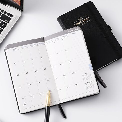مخطط الجيب 2024-2025 - مخطط 2024-2025 يومي أسبوعي وشهري، تقويم جيب لمدة 17 شهرًا 2024-2025 للمحفظة مخطط شهري صغير الحجم، أغسطس 2024 - ديسمبر 2025، 4 بوصة × 6.2 بوصة - أسود in Kuwait