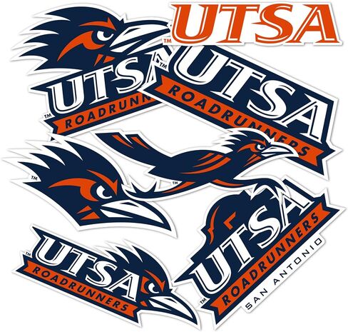 صبار الصحراء جامعة تكساس في سان أنطونيو ملصق Roadrunners ملصقات الفينيل الشارات زجاجة مياه الكمبيوتر المحمول سيارة القصاصات T2 (النوع 2) in Saudi Arabia