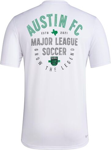 adidas Men's Austin City FC Local Stoic Short Sleeve Pre-game T-shirt in Saudi Arabia