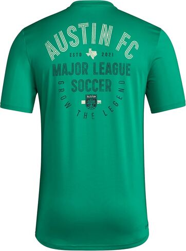adidas Men's Austin City FC Local Stoic Short Sleeve Pre-game T-shirt in Saudi Arabia