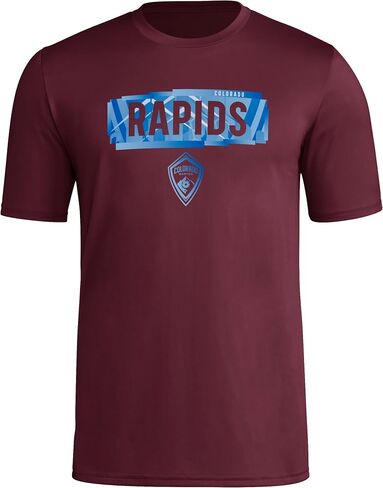adidas Men's Colorado Rapids Local Pop Short Sleeve Pre-game T-shirt in Saudi Arabia