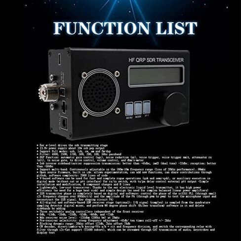SDR Transceiver Radio Receiver HF QRP 8 Band SSB CW Shortwave Radio Receiver Transmitter Aluminium Alloy for DIY Radio Communication(US Plug) in Kuwait