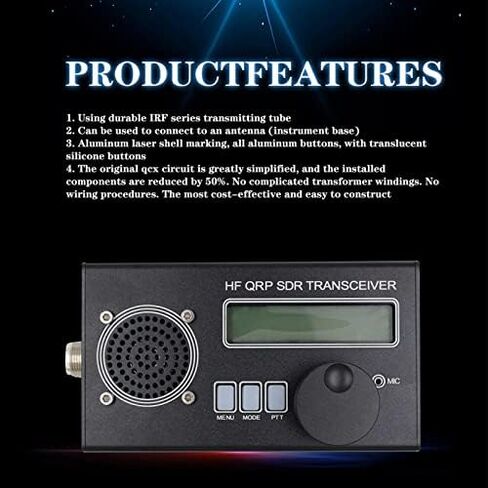 SDR Transceiver Radio Receiver HF QRP 8 Band SSB CW Shortwave Radio Receiver Transmitter Aluminium Alloy for DIY Radio Communication(US Plug) in Kuwait