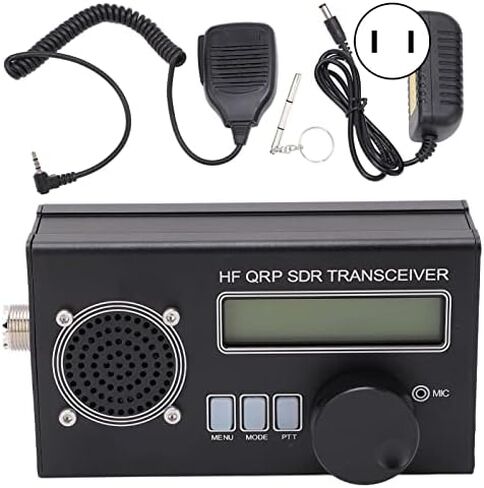SDR Transceiver Radio Receiver HF QRP 8 Band SSB CW Shortwave Radio Receiver Transmitter Aluminium Alloy for DIY Radio Communication(US Plug) in Kuwait