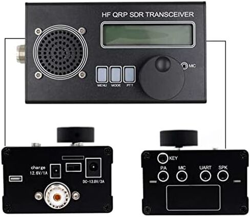 SDR Transceiver Radio Receiver HF QRP 8 Band SSB CW Shortwave Radio Receiver Transmitter Aluminium Alloy for DIY Radio Communication(US Plug) in Kuwait