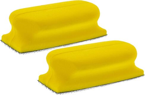 Dura-Gold Pro Series مستطيل 4 × 1-3/4 بوصة مقبض قاعدة صنفرة يدوية مع خطاف وحلقة خلفية، عبوتان - ربط الوسادة بمكعبات صنفرة محيطية 4 بوصة - طلاء أثاث النجارة الخشبية الرملية in Saudi Arabia