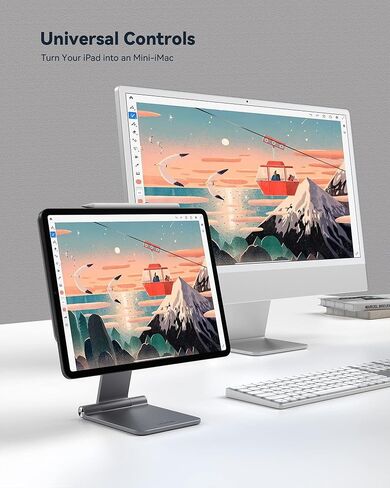 حامل مغناطيسي من LULULOOK لجهاز iPad Pro/Air، حامل حامل iPad مغناطيسي قابل للطي وقابل للتعديل، حامل iPad Pro لجهاز Apple iPad Pro 11 بوصة 1st/2nd/3rd/4th Gen iPad Air 4th/5th/10.9 بوصة in Kuwait