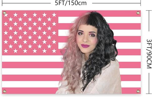 العلم الأمريكي نسيج ميلاني المغني مارتينيز نسيج 3 × 5 قدم نسيج الجدار الجمالي لغرفة النوم هدية ديكور مكتب ديكور نسيج in Kuwait